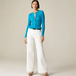 High-rise denim trouser jean