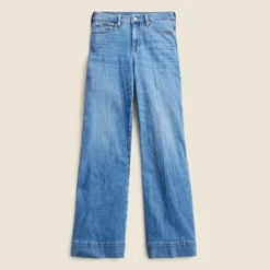High-rise denim trouser jean