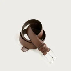 Italian leather dress belt