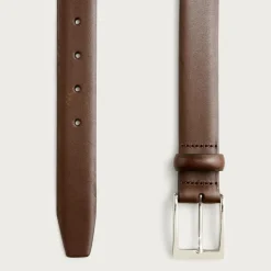 Italian leather dress belt