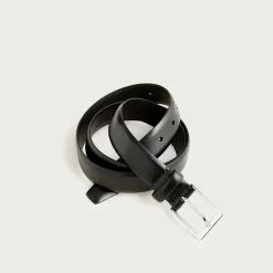 Italian leather dress belt