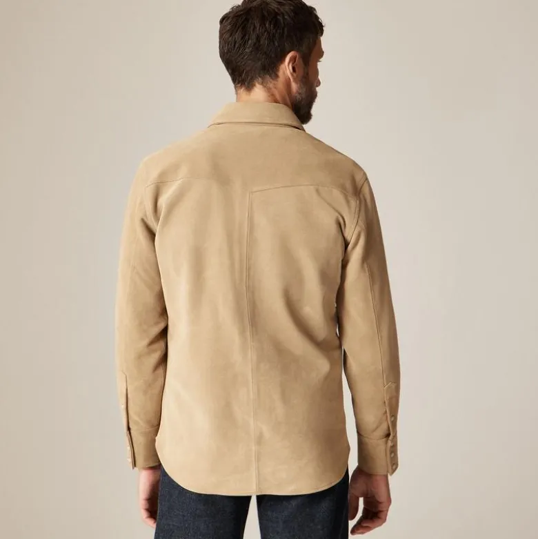 Italian suede western overshirt