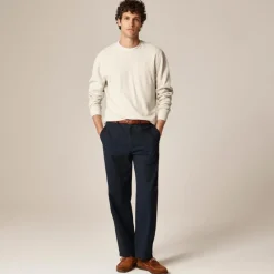 Jacquard rib-knit crewneck