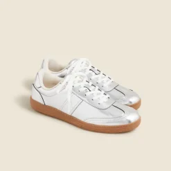 J.Crew field sneakers in metallic