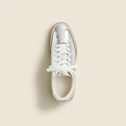 J.Crew field sneakers in metallic