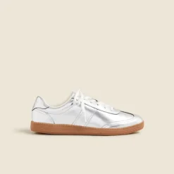 J.Crew field sneakers in metallic