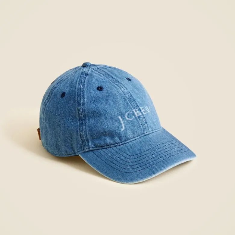 J.Crew™ logo denim baseball cap