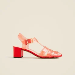 Jelly block-heel sandals