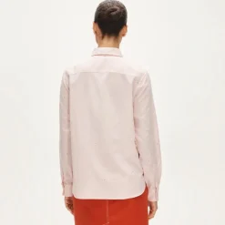 Jules classic-fit tie-neck shirt in speckles