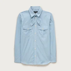 Jules classic-fit tie-neck shirt