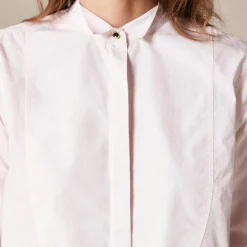 Jules tuxedo shirt in cotton poplin