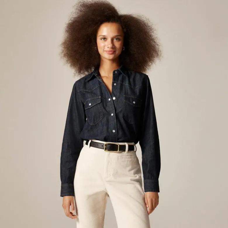 Jules western shirt in denim