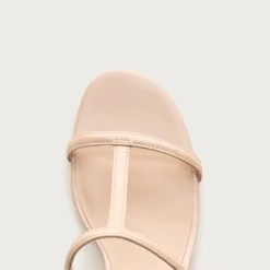 Kacie block-heel sandals in patent leather