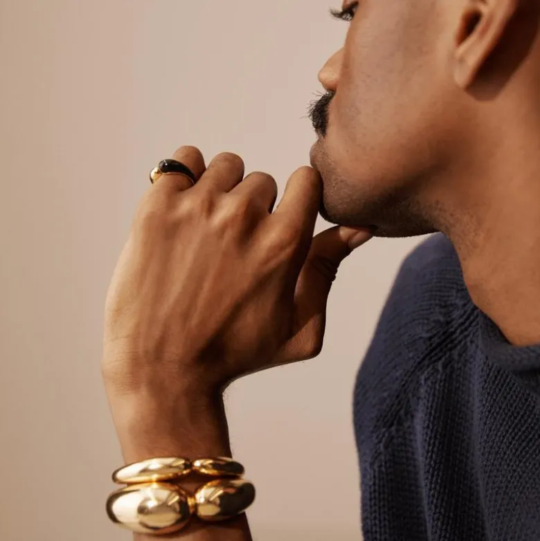 KHIRY X J.Crew medium two-talon cuff bracelet