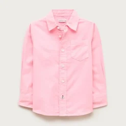 Kids' button-down linen-blend shirt