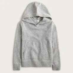 Kids' cashmere pullover hoodie