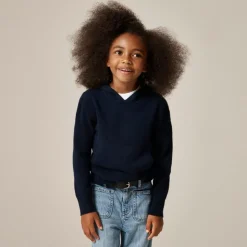Kids' cashmere pullover hoodie