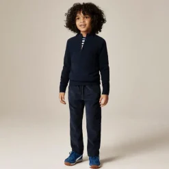 Kids' cashmere quarter-zip sweater