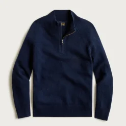 Kids' cashmere quarter-zip sweater