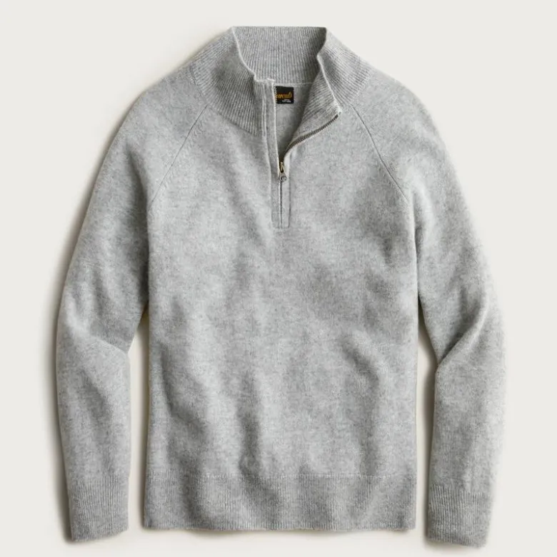 Kids' cashmere quarter-zip sweater