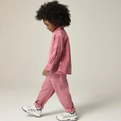Kids' garment-dyed denim shirt