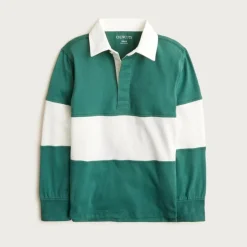 Kids' junior varsity rugby polo shirt in stripe