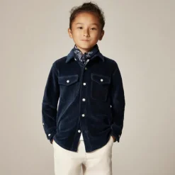 Kids' knit corduroy shirt