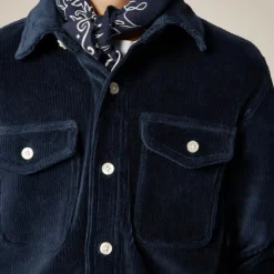 Kids' knit corduroy shirt