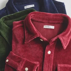 Kids' knit corduroy shirt