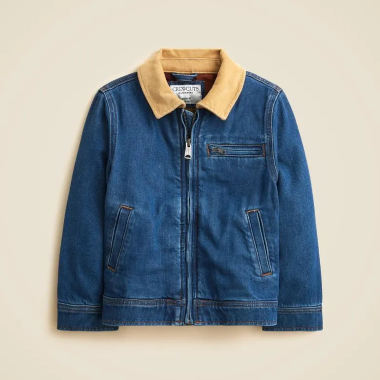 Kids' lined denim jacket