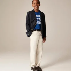 Kids' long-sleeve "Let it snow" graphic T-shirt with flocking