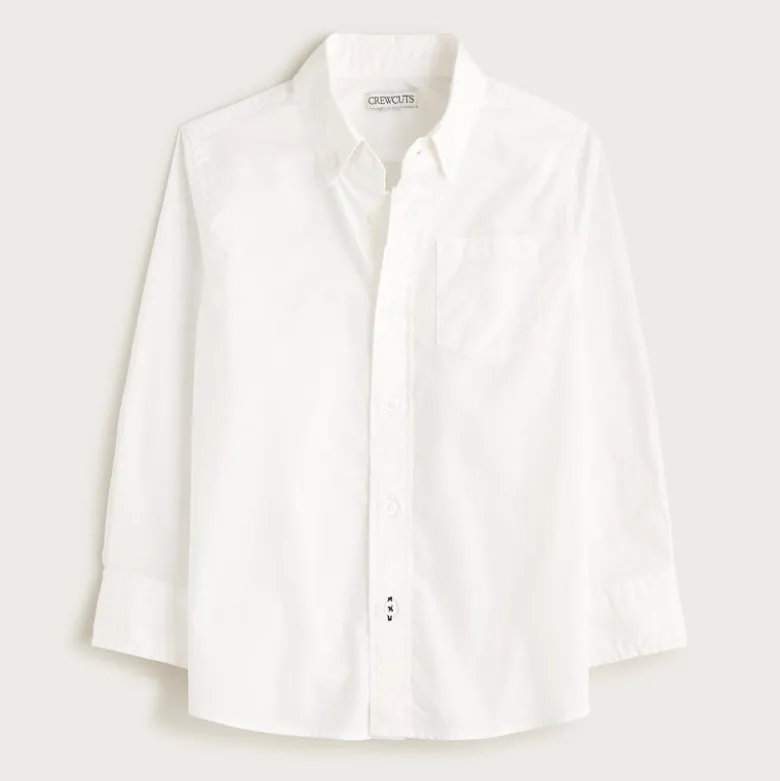 Kids' long-sleeve oxford shirt