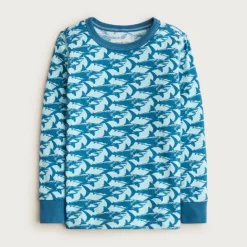 Kids' long-sleeve printed pajama set