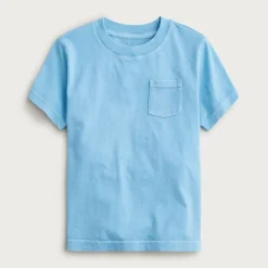 Kids' new garment-dyed pocket T-shirt