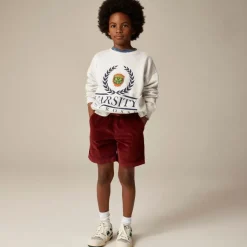 Kids' pull-on short in wide-wale corduroy