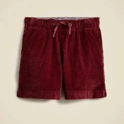 Kids' pull-on short in wide-wale corduroy