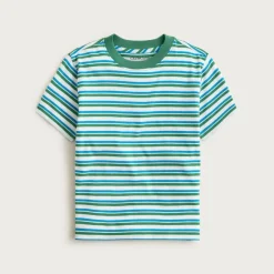 Kids' short-sleeve crewneck T-shirt in stripe