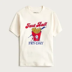 Kids' short-sleeve "Fry-yay" graphic T-shirt