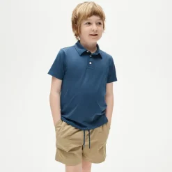 Kids' short-sleeve performance polo shirt