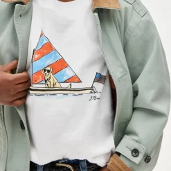 Kids' short-sleeve sailor dog graphic T-shirt