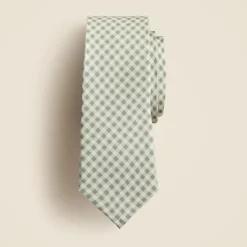 Kids' silk tie in gingham