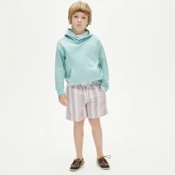 Kids' swim trunk in seersucker