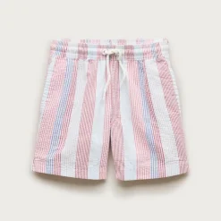Kids' swim trunk in seersucker