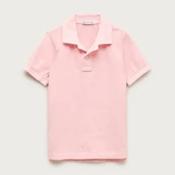 Kids' washed piqué polo shirt