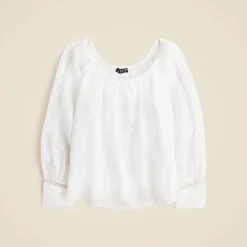 Lace-trim gathered top