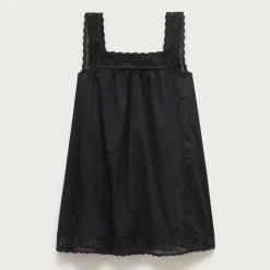 Lace-trim mini beach dress