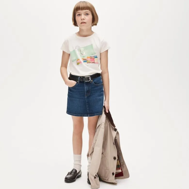 LADURÉE X Crewcuts girls' macaron graphic T-shirt with sequins