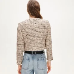 Lady jacket in Italian textured tweed