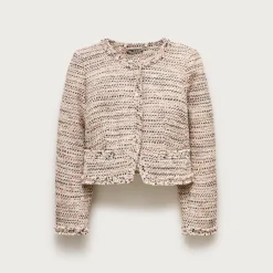 Lady jacket in Italian textured tweed