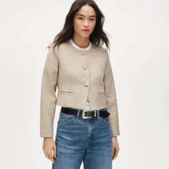 Lady jacket in luster canvas